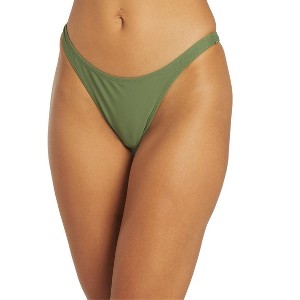 Sporti Solid Thong Bikini Swim Bottom - 1 of 4