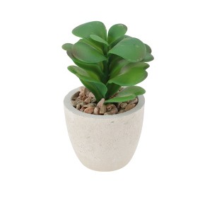 Unique Bargains Artificial Plants Plastic Green 2.76"x2.76"x3.54" 1 Pcs - 1 of 4