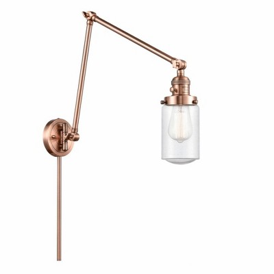 Dover - 1 Light Double Extension Swing Arm Wall Sconce In Traditional Style-30.75 Inches Tall and 4.5 Inches Wide