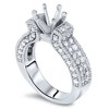 Pompeii3 1 1/4ct Vintage Engagement Ring Setting 14K White gold - 2 of 4