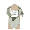 Hudson Baby Infant Boy Cotton Layette Set, Daddys Little Dude - 2 of 4