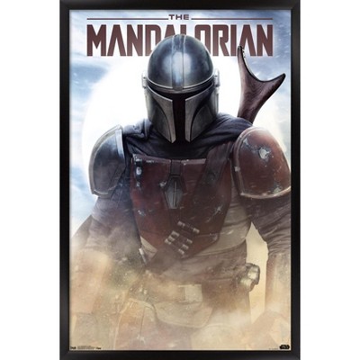 Trends International Star Wars: The Mandalorian - Battle Framed Wall ...