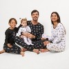 Leveret Cotton Matching Family Pajamas Black Skeleton Print - 3 of 4