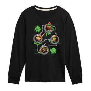 Boys' - Teenage Mutant Ninja Turtles - Battle Tycoon Sewer Long Sleeve Graphic T-Shirt - 1 of 3