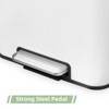 Stainless Steel Dual Trash Can for Recycling and Trash,Kitchen Trash Can with Lid and Foot Pedal,Garbage Can with Recycling Bin - 4 of 4