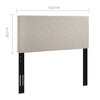 Modway Taylor Full / Queen Upholstered Linen Fabric Headboard - 3 of 4