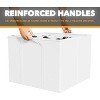 2 Pack Shoe Storage Organizer for closet, a set of 2 foldable shoe storage containers with adjustable dividers-SpaceAid® - 4 of 4