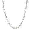 Black Bow Jewelry 5.75mm Sterling Silver Solid Fancy Open Curb Chain Necklace - image 3 of 4