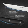 ZACHVO Steak Knives Set of 8, 4.5" Steak Knives, Full Tang Premium Stainless Steel Serrated Steak Knives Set with Gift Box - 3 of 4