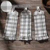 Annie Buffalo Check Grey Button Loop Tea Towel Set of 3 - 3 of 4