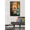 Trends International Tiger - Water Framed Wall Poster Prints - 2 of 4