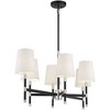 Savoy House Brody 6 - Light Chandelier in  Matte Black/Polished nickel - 3 of 4