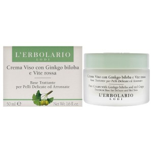 Face Cream with Ginkgo Biloba and Red Grape by LErbolario for Unisex - 1.6 oz Cream - 1 of 4