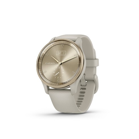 Garmin Vivomove - Trend Stainless Steel With French Gray Case And Silicone Band : Target