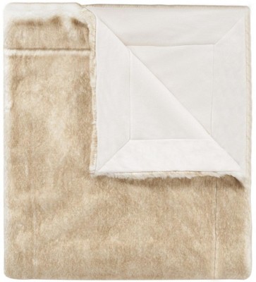 Faux Fox Throw Blanket - THR702 - Tan - 50" x 60" - Safavieh