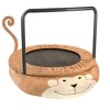 Vynxaria children's trampoline happy expression outdoor and indoor dual-use MONKEY black and yellow foldable iron tube for kids age 3 - 7 - 3 of 4