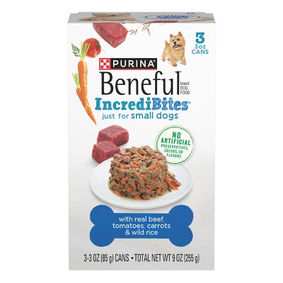 Beneful IncrediBites Wet Dog Food for Small Dogs - 3oz/3pk