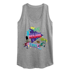 Women's - Hey Arnold! - Retro Arnold and Gerald Graphic Racerback Tank - 1 of 4