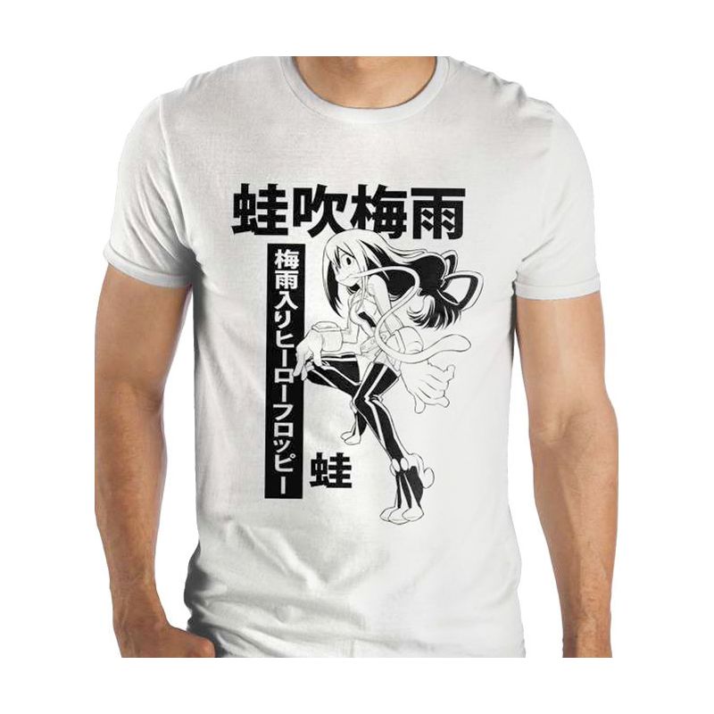 My Hero Academia Asui Tsuyu One Color Kanji Mens T Shirt Adult, 2 of 4
