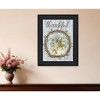 HomeRoots Thankful Wreath Black Framed Print Wall Art - 2 of 3
