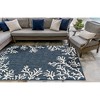 Liora Manne Carmel  Indoor/Outdoor Rug  Navy.. - 4 of 4