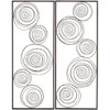 Dahlia Studios Selke Metallic Swirl 13 3/4" x 35 1/2" Wall Art Set of 2 - 3 of 4