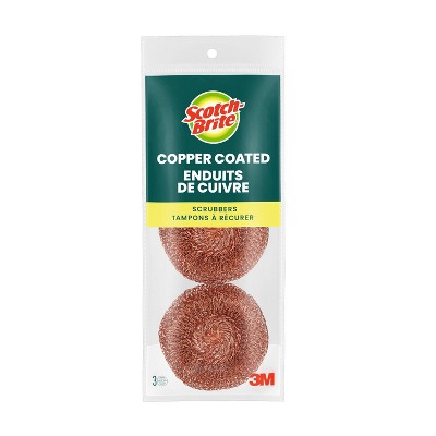 Scotch-Brite Copper Coated Scrubbers - 3ct