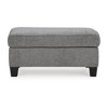 Signature Deisgn by Ashley Contemporary Mathonia Ottoman, Smoke - 3 of 4
