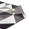 Modway Kahula Geometric Triangle Mosaic 8x10 Area Rug In Black, Gray and White - 4 of 4