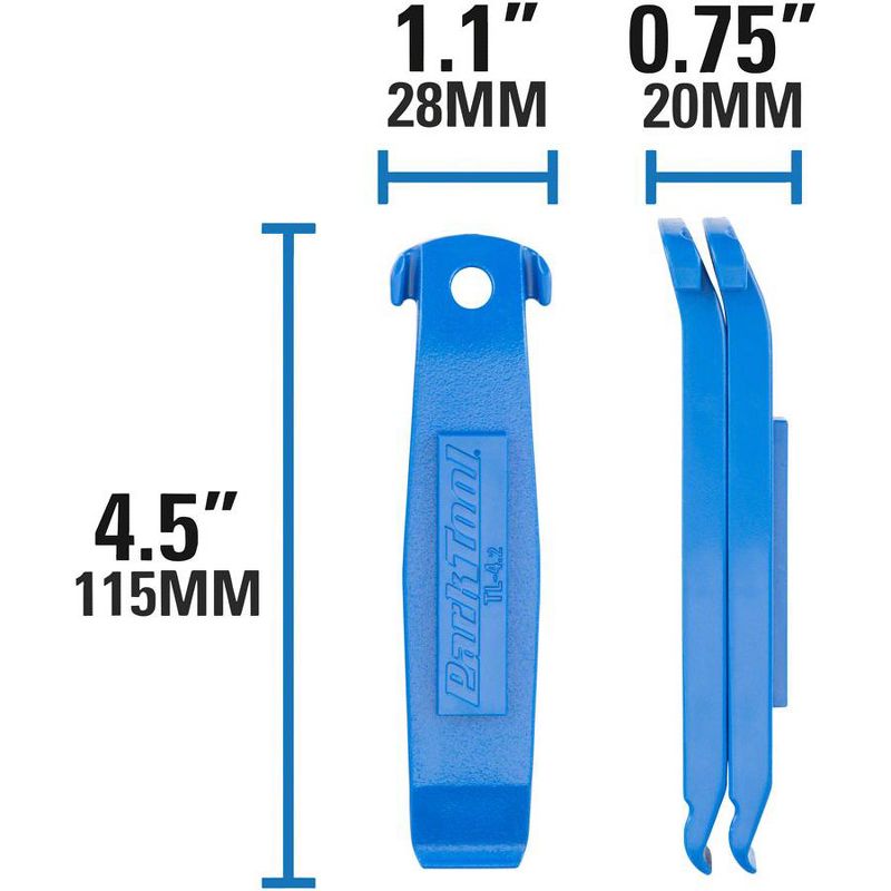 Park Tool TL-4.2 Tire Lever Set (2 Snap-together Tire Levers), 5 of 6