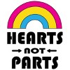 Adult Design By Humans Hearts Not Parts Pride By TheRandom Tank Top - 2 of 2