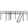 CAVINAS Twin Size Loft Bed L-Shaped Modern Wooden Bed Frame with Slide, Guardrail and Ladder for Bedroom - 3 of 4