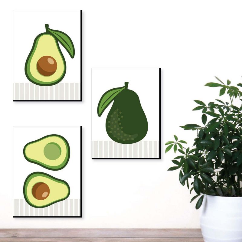 Big Dot of Happiness Hello Avocado - Kitchen Wall Art and Restaurant Decorations - 7.5 x 10 inches - Set of 3 Prints, 2 of 8