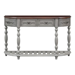 YOOCOZZ Classic Curved Console Table & Entryway Table with Four Drawers and One Open Shelf - 1 of 4