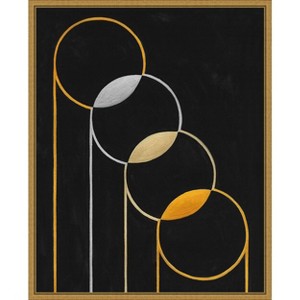 Amanti Art Metallic Meditation I by Grace Popp Framed Canvas Wall Art - 1 of 4