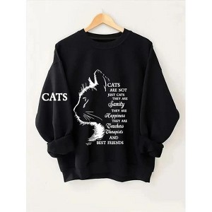 Coolmee Womens Sweatshirts Hoodies Fleece Crewneck Sweaters Casual Tops Comfy Fall Fashion Outfits Winter Clothes - 1 of 4