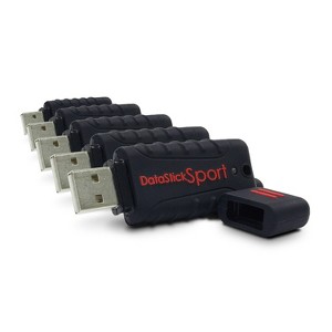 Centon DataStick Sport Waterproof 32GB USB 2.0 Type A Flash Drive Black 5/Pack (DSW32GB5PK) - 1 of 1