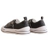 Very G Womens Aman Original Lace Up Canvas Sneaker with Sparkle Laces, Black Sparkle - 2 of 4