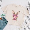 Bunny Sunglasses Bubblegum - Women's Boxy Crop Top Graphic T-Shirt - 2 of 4
