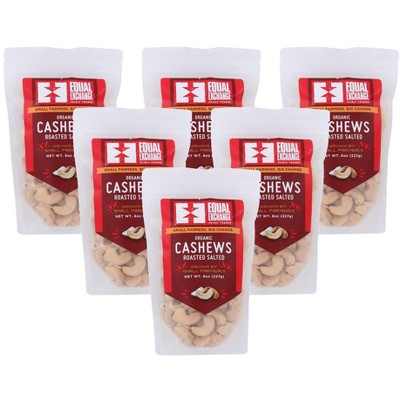 Equal Exchange Organic Cashews Roasted Salted - Case of 6/8 oz