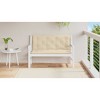 vidaXL Garden Bench Cushion Set of 2 Beige Oxford fabric (100% polyester) - 3 of 4