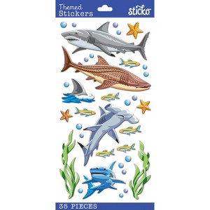 Sticko Themed Stickers - Sharks, 35pcs - 1 of 1