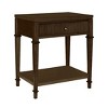 NicBex Nightstand with 1 Drawer,Bedside Table with Solid Wood Frame and Wood Legs,Modern Side Table for Bedroom,Living Room - 2 of 4
