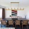 CityFurn 14-Light 72'' W Modern Kitchen Island Rectangle Chandelier - 4 of 4