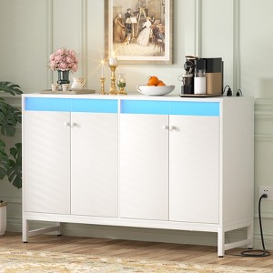 Aheaplus Storage Buffet Cabinet with LED Light - 1 of 4