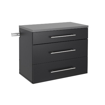 Hangups 3 Drawer Base Storage Cabinet Black - Prepac