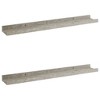 Wall Shelf Set of 2 Concrete grey MDF 23.6x3.5x1.2 in - 2 of 4