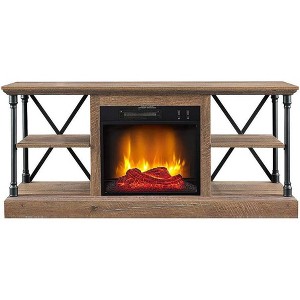 HearthPro Sheffield Electric Fireplace TV Stand in Driftwood - SP6550-OF - 1 of 4
