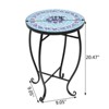 Karl Home |Round Concrete Outdoor Side Table - 3 of 4