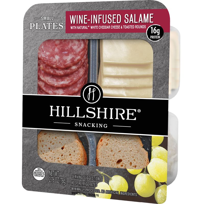 Hillshire Snacking Wine Infused Salame Cheese and Crackers Small Plate - 2.76oz, 6 of 7